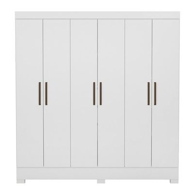 Conjunto Cabeceira E Guarda Roupa Casal Ferrara Branco