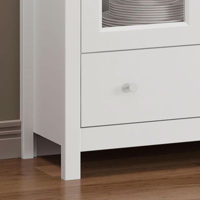 Estante Livreiro C/Iluminação 2 Portas 1gaveta Branco