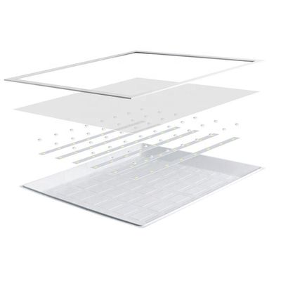 Painel Com Placa De Led Taschibra 18w Lys Quadrado Sobrepor Bivolt 6500k Luz Fria