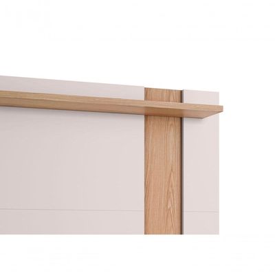 Painel Extensivel Para Tv Ate 70 Polegadas Doha Off-white Matte Freijo