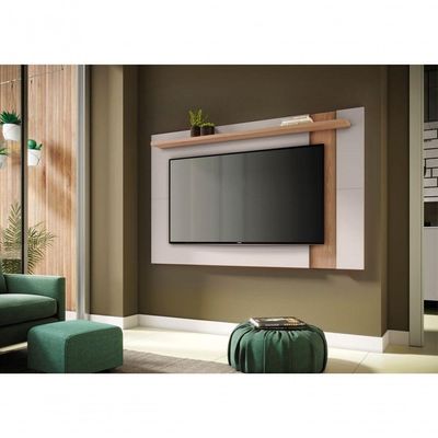 Painel Extensivel Para Tv Ate 70 Polegadas Doha Off-white Matte Freijo