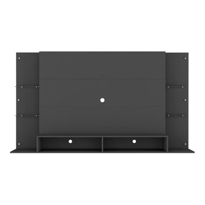 Painel Tv 60" Prateleiras De Vidro Brasil Br3071 Preto