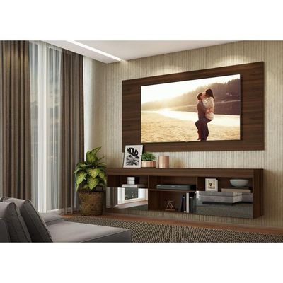 Rack Com Painel Tv 65" Espelho Flórida Multimóveis V3322