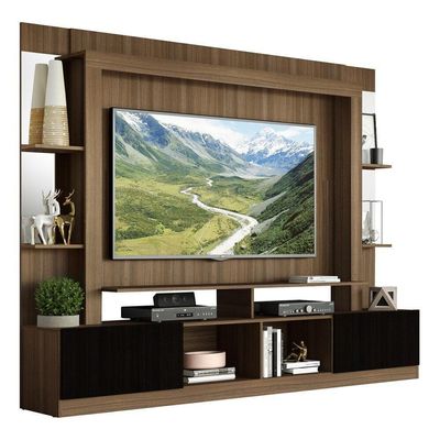 Estante Com Suporte Tv 65" C/ Espelho Oslo Multimóveis V3385