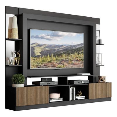 Estante Com Suporte Tv 65" C/ Espelho Oslo Multimóveis V3385