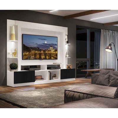 Estante Com Suporte Tv 65" E Leds Berlim Multimóveis V3384
