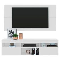 Rack Com Painel Tv 65" Flórida Multimóveis V3059 Branco