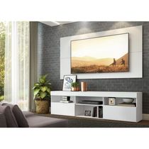 Rack Com Painel Tv 65" Flórida Multimóveis V3059 Branco