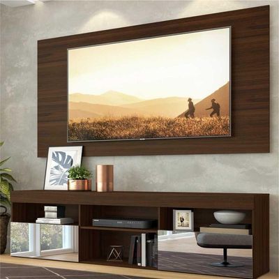 Rack Com Painel E Suporte Tv 65" C/ Espelho MultimóveisV3139