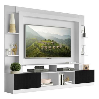 Estante Com Suporte Tv 65" E 2 Portas Oslo Multimóveis V3386
