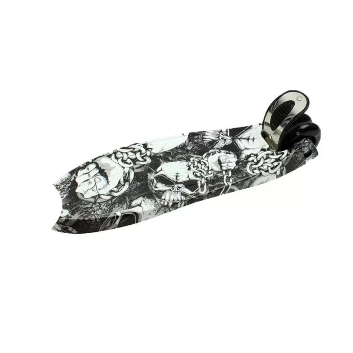 Patinete 3 Rodas Com Luzes Preto E Branco Bbr B1238