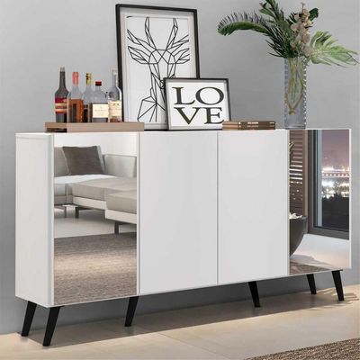 Aparador Buffet 4 Portas Vegas Multimóveis V3595 Branco