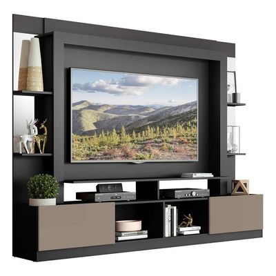 Estante Com Suporte Tv 65" C/ Espelho Oslo Multimóveis V3385