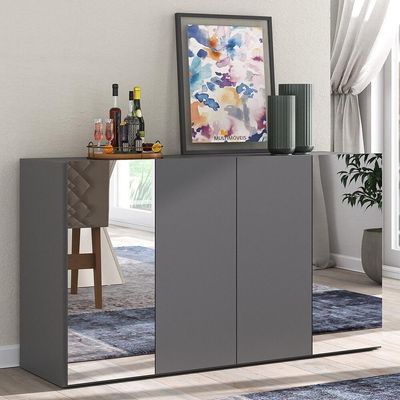 Aparador Buffet 4 Portas Multimóveis V3559 Rustic/natural