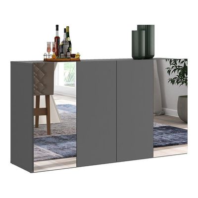 Aparador Buffet 4 Portas Multimóveis V3559 Rustic/natural