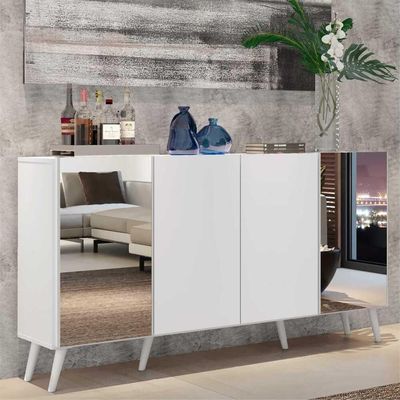 Aparador Buffet 4 Portas Vegas Multimóveis V3562 Branco