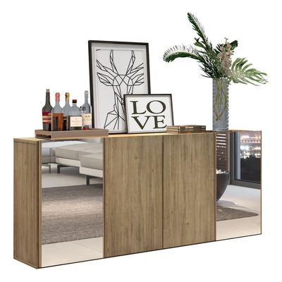 Aparador Buffet 4 Portas Vegas V3561 Rustic Rustic
