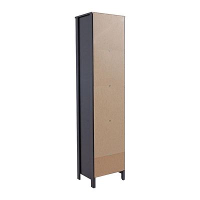 Cristaleira Ditália 1 Porta De Vidro 1 Gaveta E-962 Preto