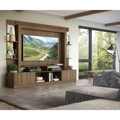 Estante Com Suporte Tv 65" C/ Espelho Oslo Multimóveis V3385