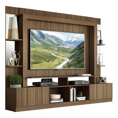 Estante Com Suporte Tv 65" C/ Espelho Oslo Multimóveis V3385