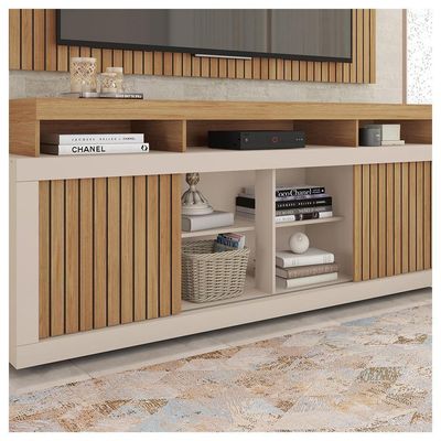 Rack Com Painel Para Tv Até 65 Polegadas Life Marrom Caemmun
