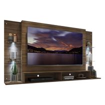 Painel Tv 60" Com 4 Leds Vegas Multimóveis V3396 Madeirado