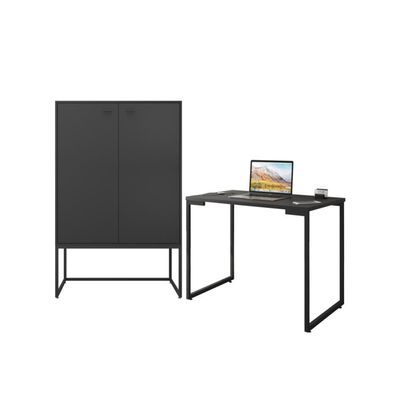 Conjunto De Escritorio Ness Preto