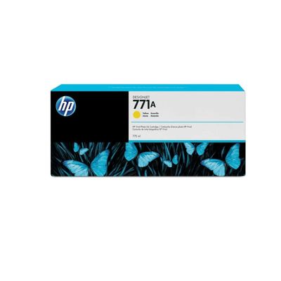 Cartucho de Tinta HP 771A Amarelo PLUK 775 ML B6Y18A