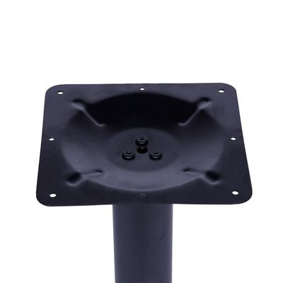 Mesa Zeta 77,50 Cm (Altura) Com Tampo Em Mdp Redonda 60 Cm Preto