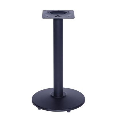 Mesa Zeta 77,50 Cm (Altura) Com Tampo Em Mdp Redonda 60 Cm Preto
