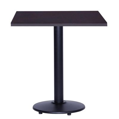 Mesa Zeta 77,50 Cm (Altura) Com Tampo Em Mdp Quadrado 60 Cm Preto