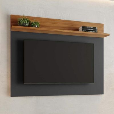 Painel Para Tv Smart Até 50 Polegadas Nt 1185 Notável Preto/ Freijó Trend 1,35m Preto