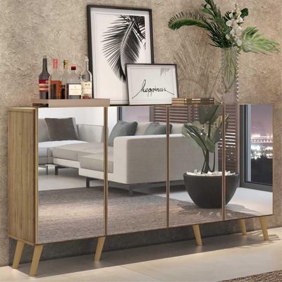 Aparador Buffet 4 Portas Multimóveis V3594 Rustic Rustic