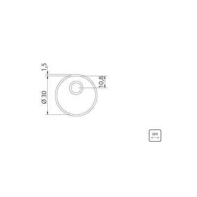 Cuba Tramontina Luna 30 BL Prime em Aço Inox Alto Brilho 30 cm
