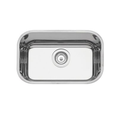 Cuba de Embutir Tramontina Lavínia Perfecta 47 BL em Aço Inox Polido 47 x 30 x 14 cm com Válvula