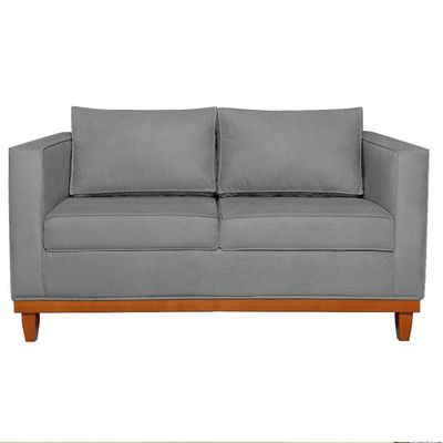 Sofá 2 e 3 Lugares Europa 180cm Conforto e Elegância Corano Cinza