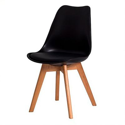 Conjunto Mesa Redonda Branca 70Cm c/4 Cadeiras Preta