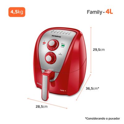 Fritadeira Sem Óleo Air Fryer 4L Mondial AFN-40-RI 127V