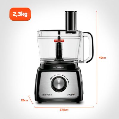 Multiprocessador de Alimentos Mondial MPN-01-BE 7 em 1 - 127V UNICA