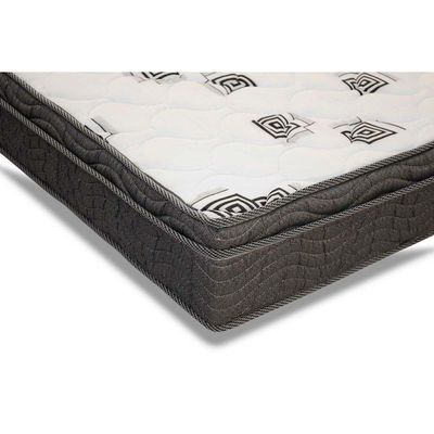 Cama Box Baú Queen: Colchão Espuma Ortobom D45 Light Saúde OrtoPillow + Base CRC Suede Gray(158x198)