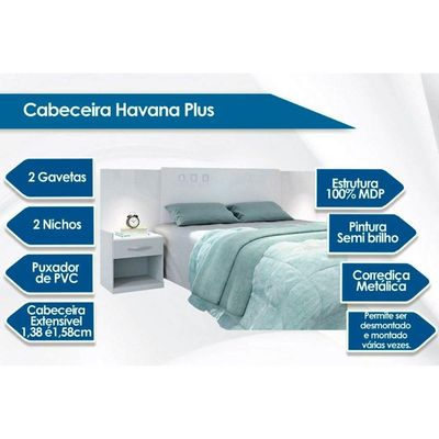 Cama Box Casal CRC + Colchão Molas Physical Ortobom + Cabeceira Plus Atacama
