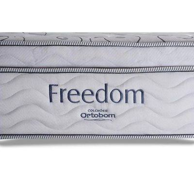Cama Box Casal + Colchão Freedom Ortobom + Guarda Roupa Master 8.6 Atacama
