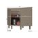 Gabinete de Cozinha Modulado Balcão Canto Oblíquo Connect 1 Porta c/Tampo Duna/Cristal - Henn
