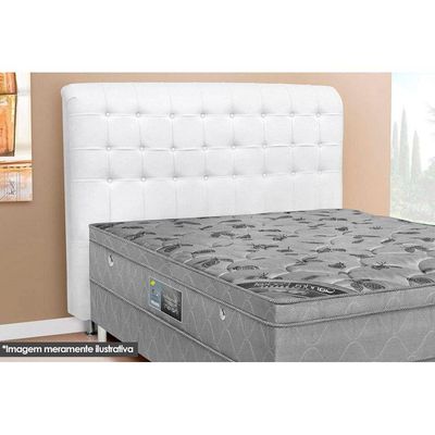 Cama Box Queen CRC + Colchão Ortopédico Light Ortobom + Cabeceira Dama Queen Size - Courano Cacau
