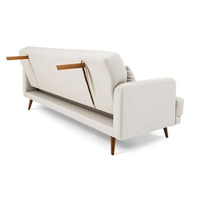 Sofá-Cama 3 Lugares Mh-1605 Herval Linho Bege C