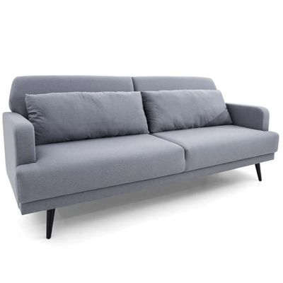 Sofá-Cama 3 Lugares Mh-1605 Herval Linho Cinza Escuro C1