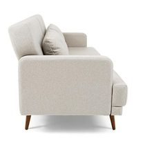 Sofá-Cama 3 Lugares Mh-1605 Herval Com Usb Linho Bege C