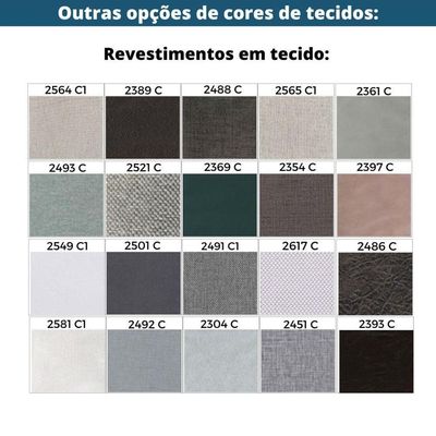 Sofá-Cama 3 Lugares Mh-1606 Herval 176 Cm Colchão Casal Linho Cinza C1