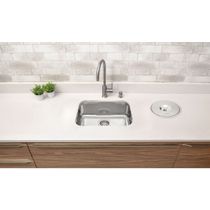Cuba n.1 Tramontina Lavínia Prime em Aço Inox Alto Brilho 47 x 30 x 17 cm com Válvula