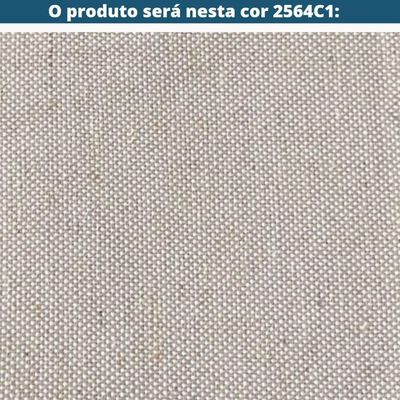 Sofá-Cama 3 Lugares Mh-1174 Herval 201 Cm Colchão Casal Linho Creme C1 Pé Madeira Amêndoa